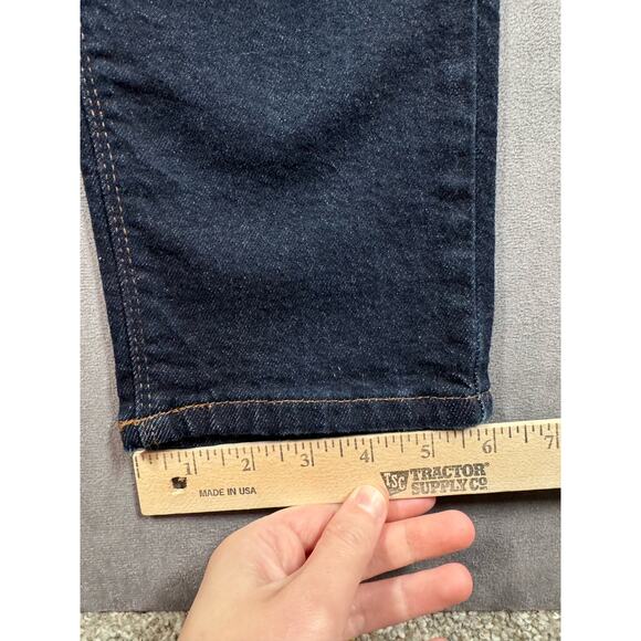 Mott and Bow Mom Grand Jeans Womens Size 31 High Rise Dark Wash Denim Stretch - Picture 9 of 12